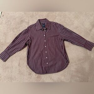 GAP Burgundy Striped Shirt